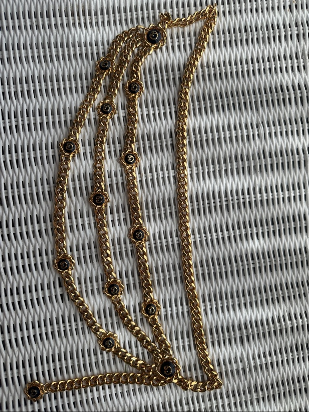 Gold-Tone Floral 37” Chain belt - Women Jewelry